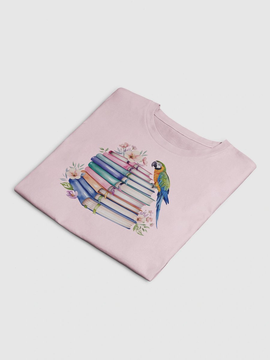 piled books crop top shirt product image (5)
