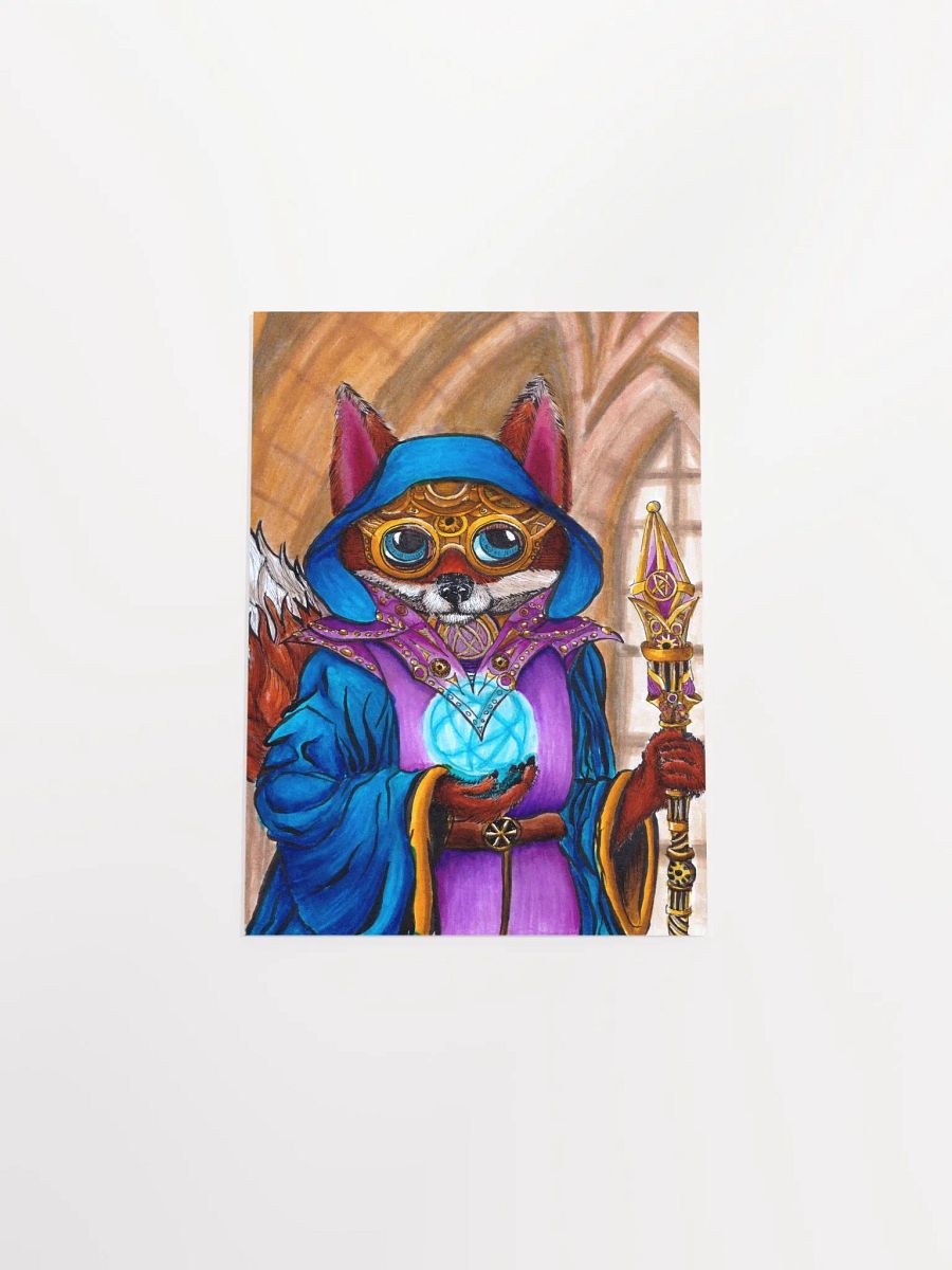 Steampunk Wizard Fox Art Print product image (4)