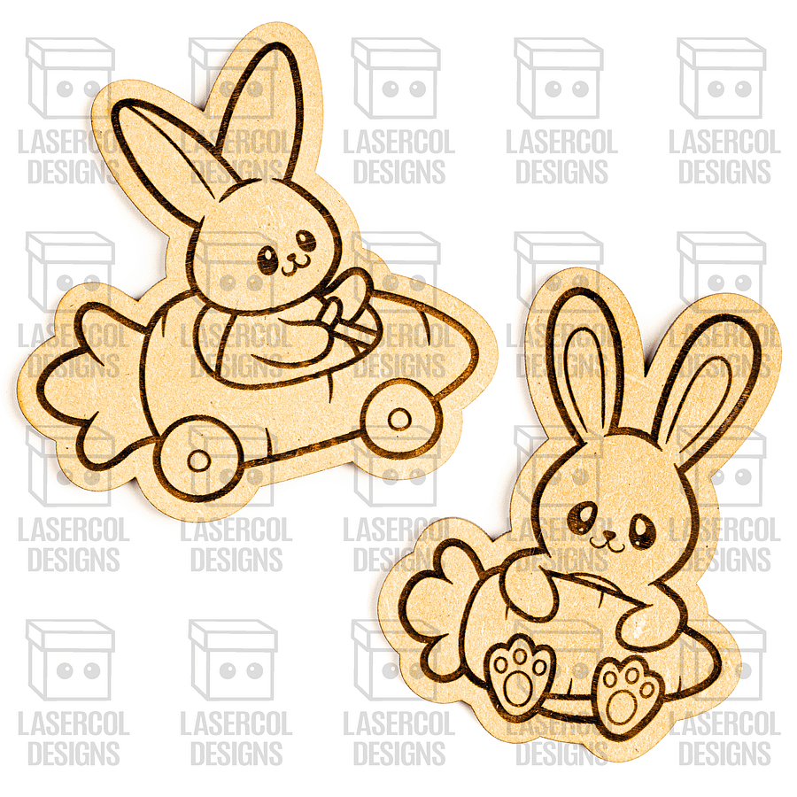 Easter Bunny Paint Kit DIY Cut Outs Set 8 - Laser Cut Files product image (6)