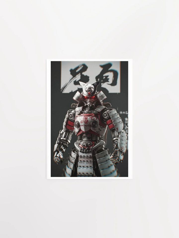 Cyber Samurai: Red Oni Warrior II Enhanced Matte Paper Poster product image (1)