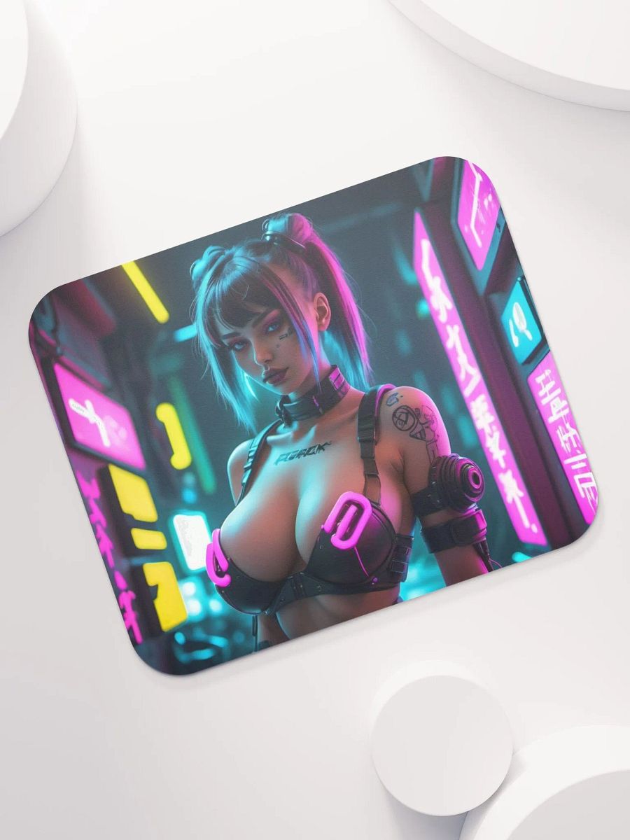 Neon Cyberpunk Mouse Pad product image (1)