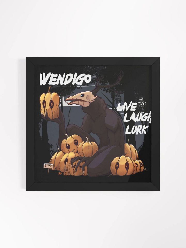 Wendigo poster with wooden frame product image (1)