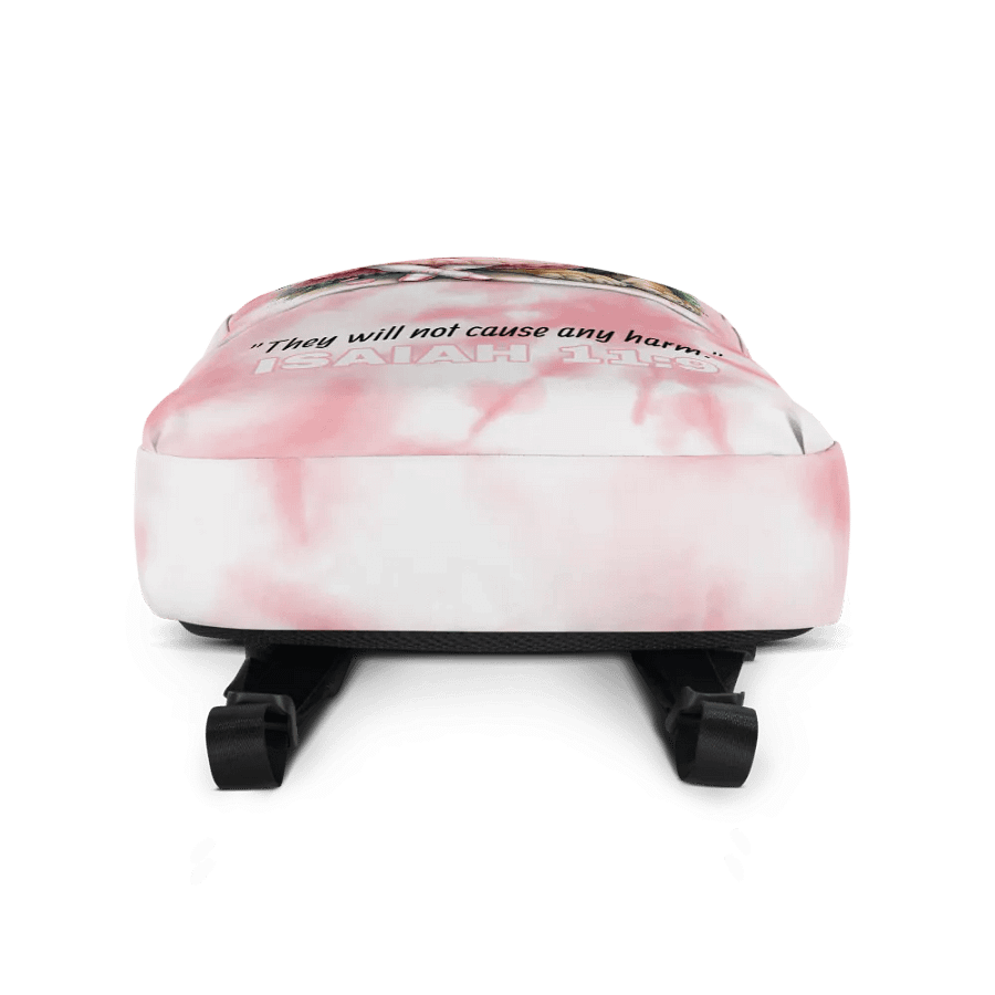 “They Will Not Cause Any Harm” Pink Tie Dye Backpack product image (5)