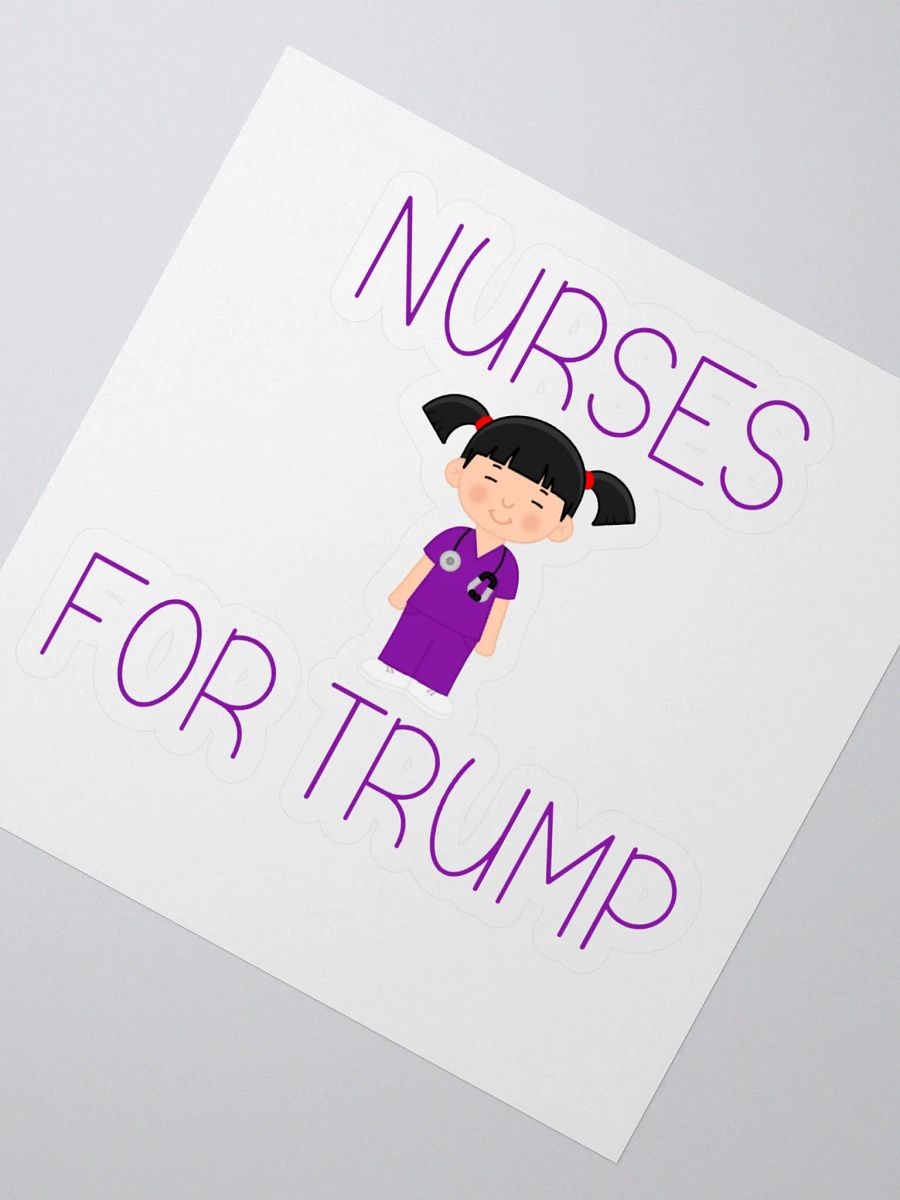 Nurses For Trump (F) Sticker product image (2)