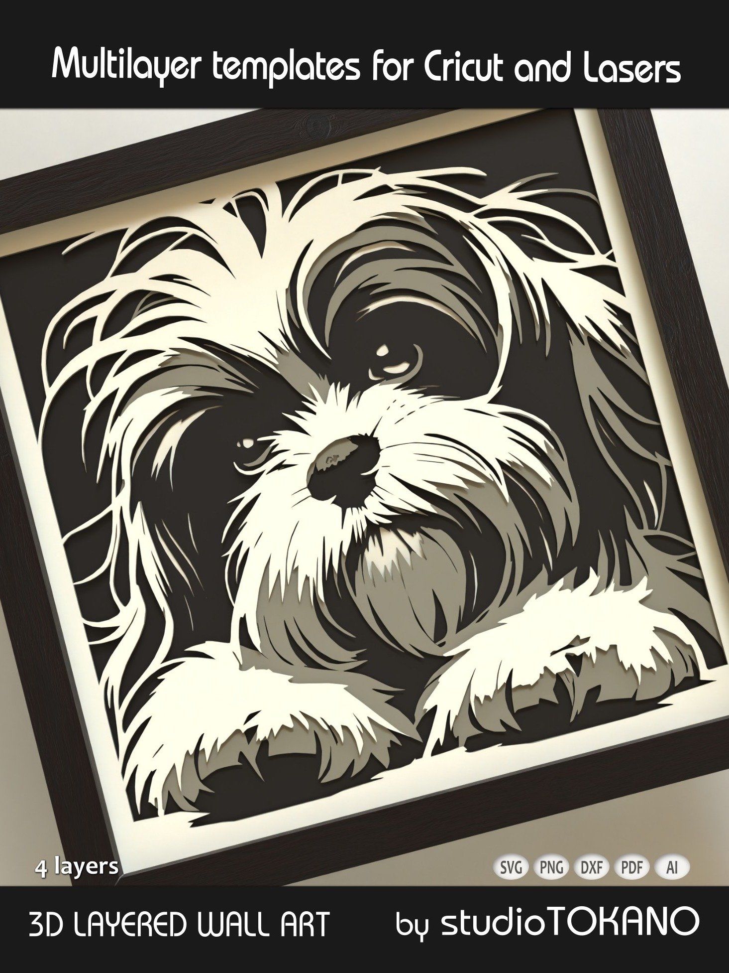 Cute Dog 3D Cricut Project product image (5)