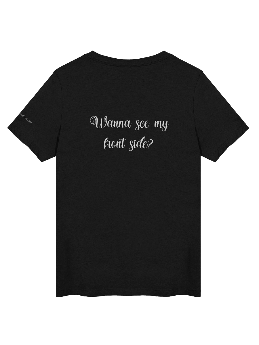 Wanna See My Front Side White - Women's V-Neck Tee product image (8)