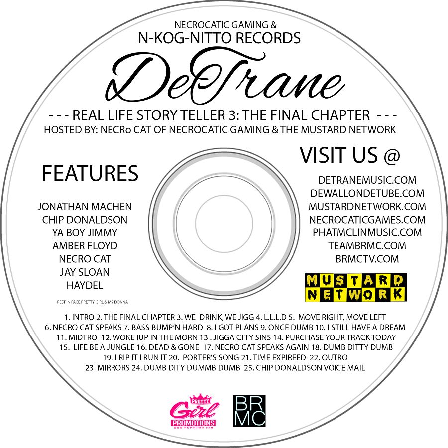 Detrane - Real Life Story Teller Volume 3 (Featuring NecroCaticGames) - MP3 + Poster Digital Album Release product image (3)
