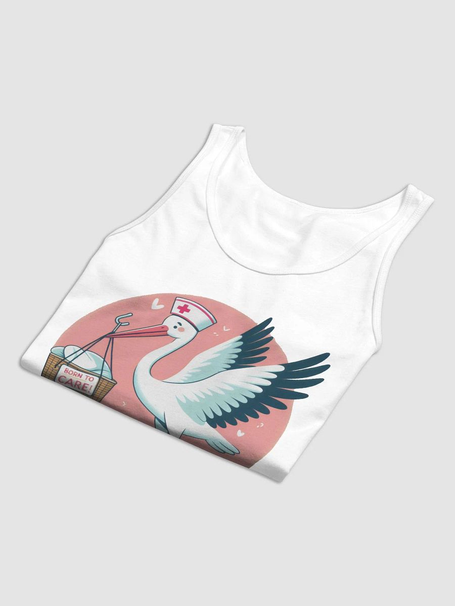 BORN TO CARE! Nurse Stork Jersey Tank product image (24)
