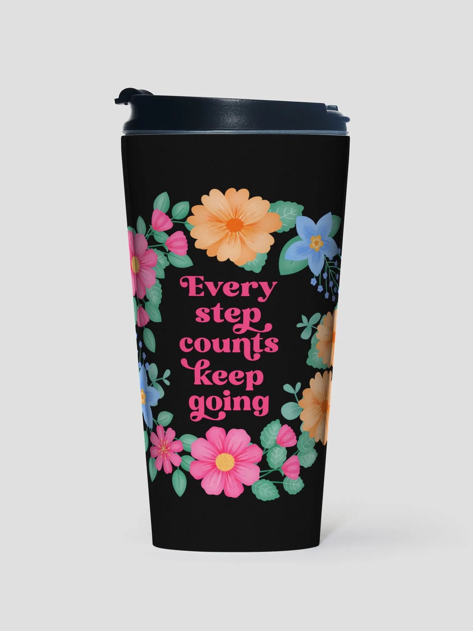 Every step counts keep going - Motivational Travel Mug product image (1)