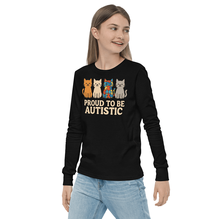 Proud to Be Autistic Youth Long Sleeve T-shirt product image (9)