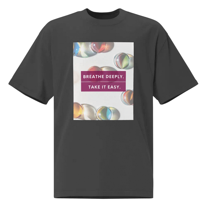 Breathe Deeply Faded Marbles T-Shirt product image (1)