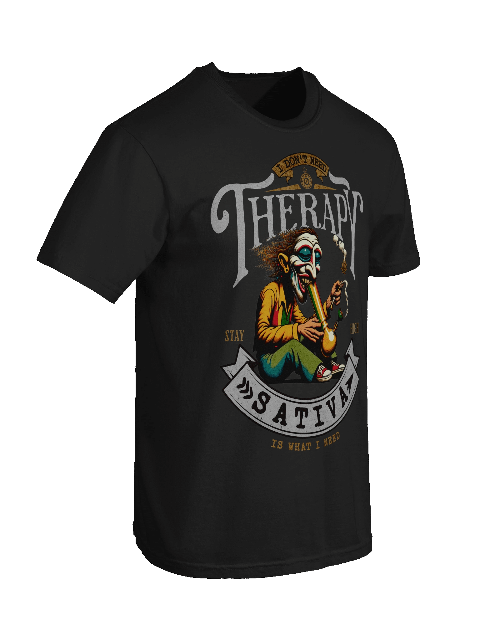 I Don't Need Therapy - Sativa Is What I Need - Heavyweight T-Shirt product image (4)