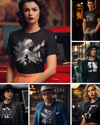 Unlock the mystery of style with our exclusive Film Noir-inspired T-shirts! 🎬✨ Swipe left to uncover designs that blend dark ...