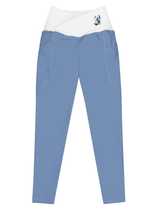 Women's High Waisted Leggings, Light Blue product image (9)