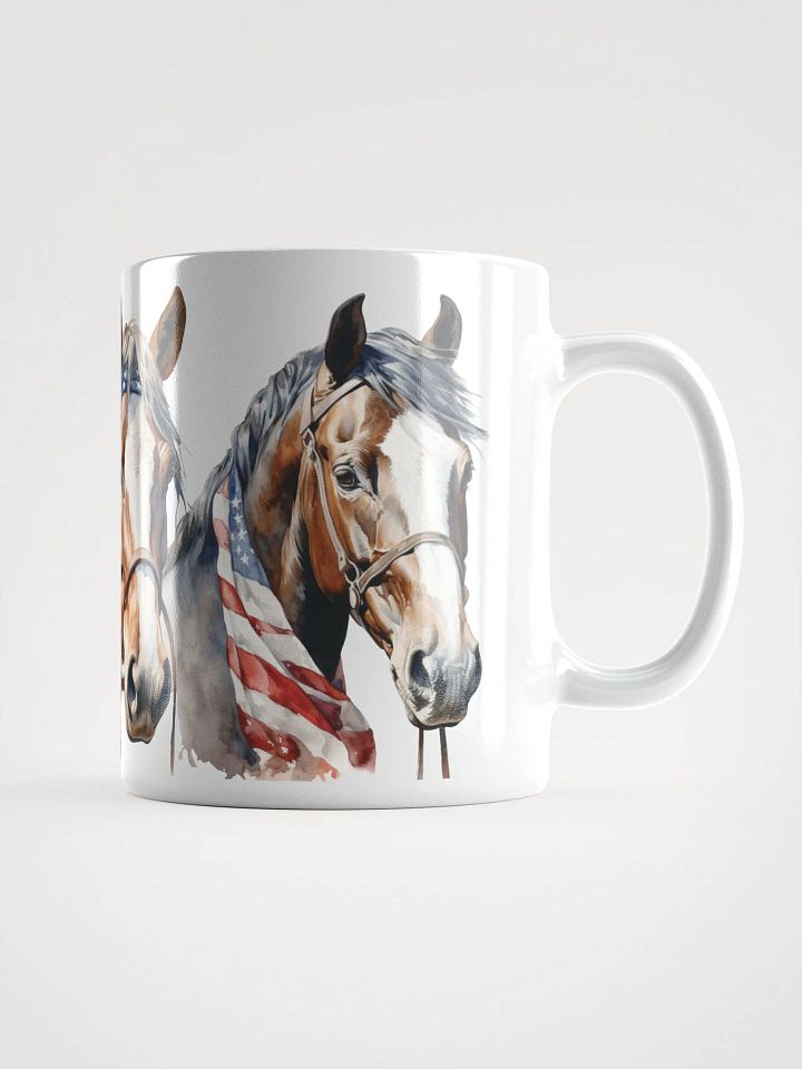 Patriotic American Horses Mug product image (1)