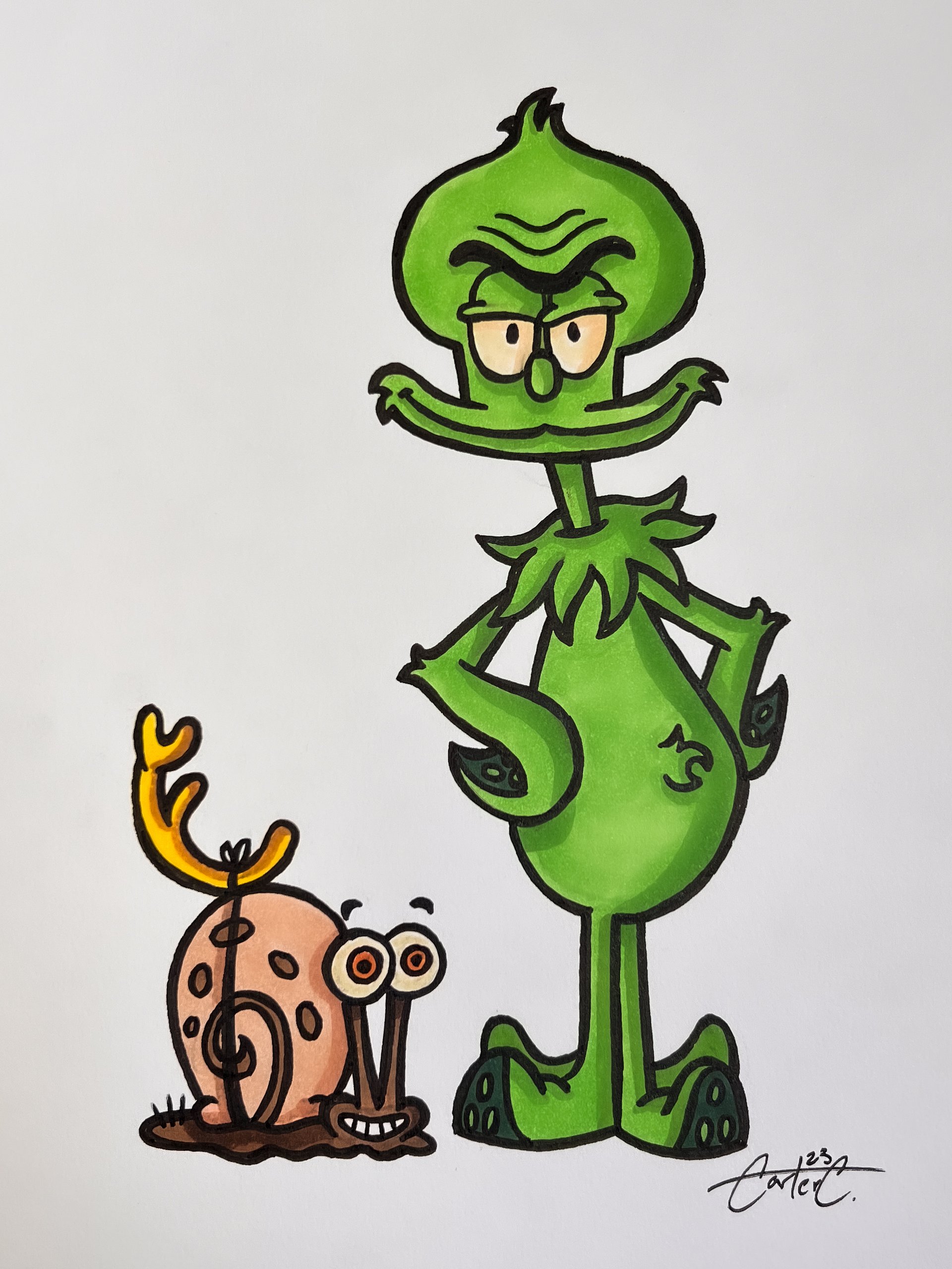 Mean One Day 1 Original Drawing product image (1)