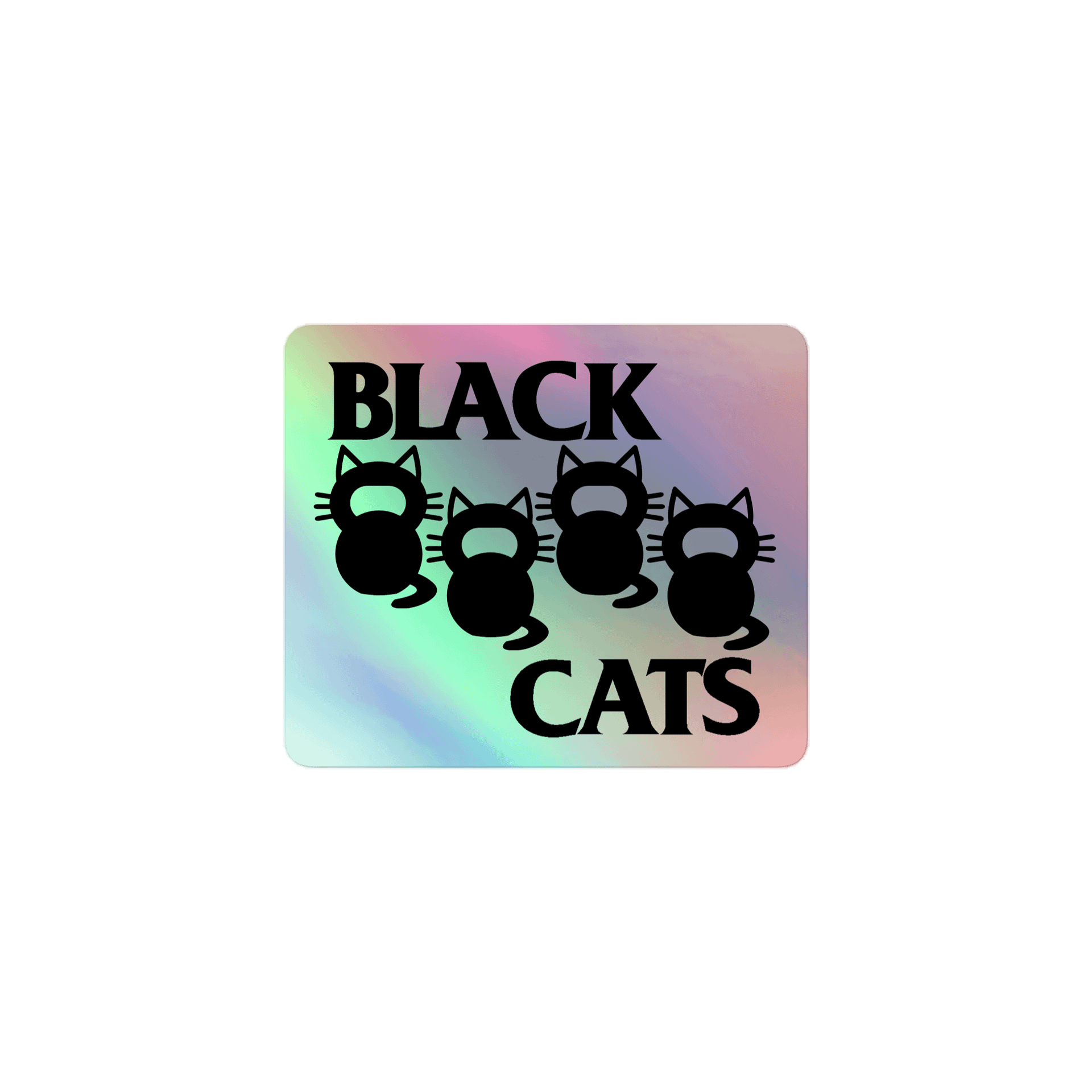 Black Cats Holo Sticker product image (1)