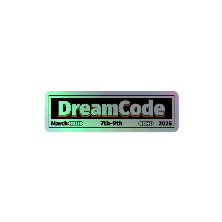 DreamCode 2025 Holographic Sticker product image (2)