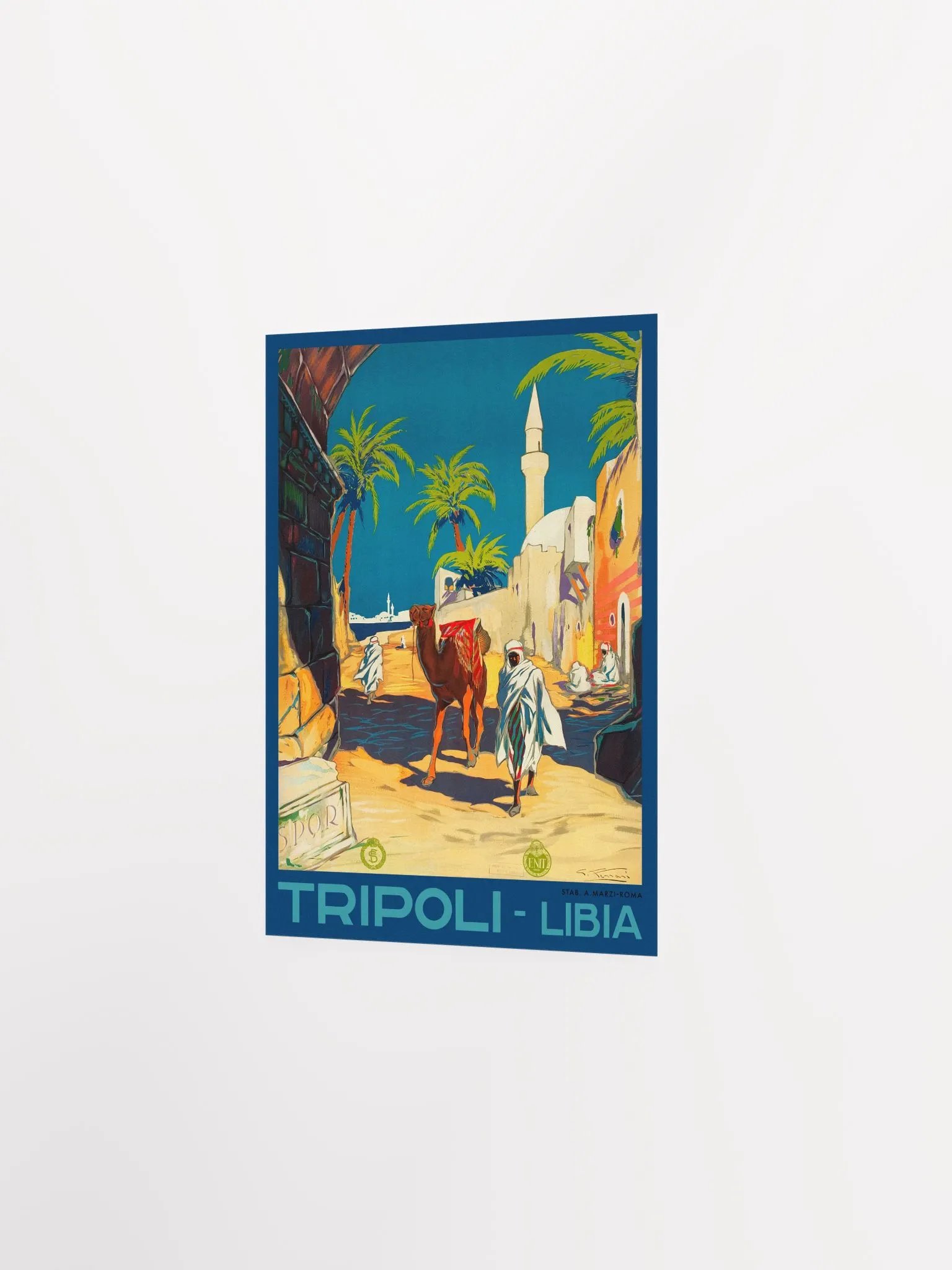 Tripoli, Libya (ENIT, 1930) — retro vintage travel poster, retro travel art, retro travel wall art product image (8)