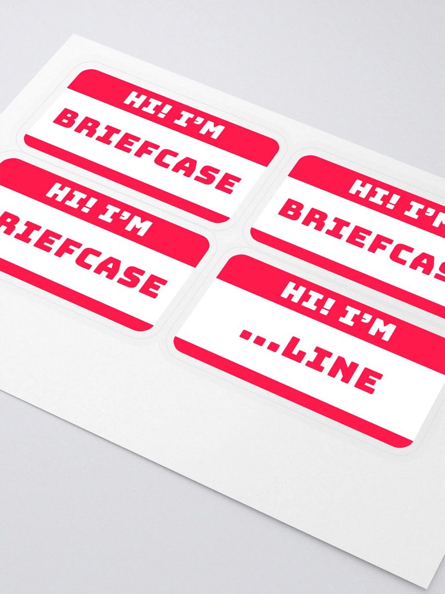 Hi I'm Briefcase Sticker Sheet product image (2)