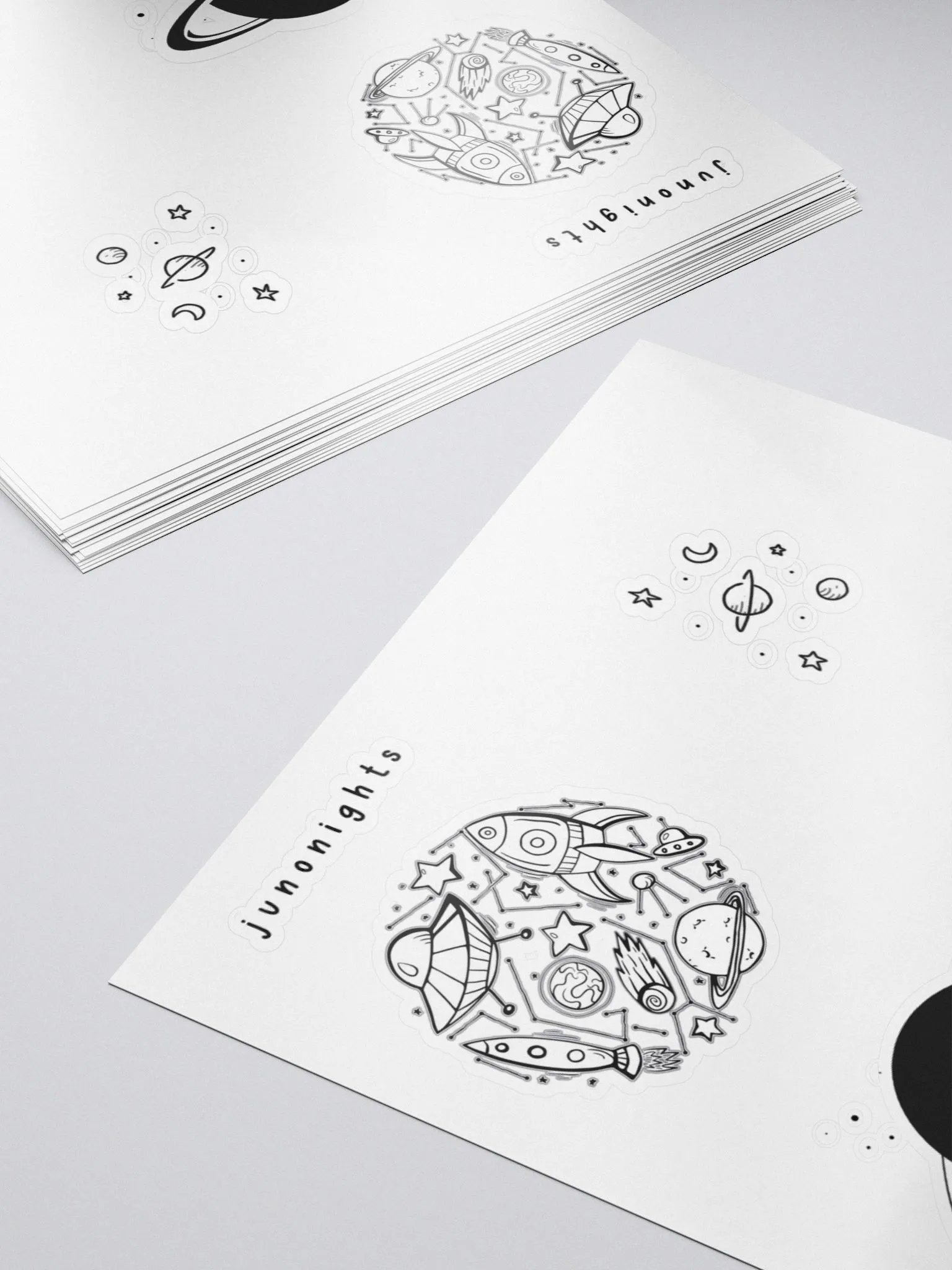 Junonights space stickers product image (5)