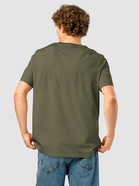 Photo showing Stanley/Stella Unisex Organic Ribbed Neck T-Shirt