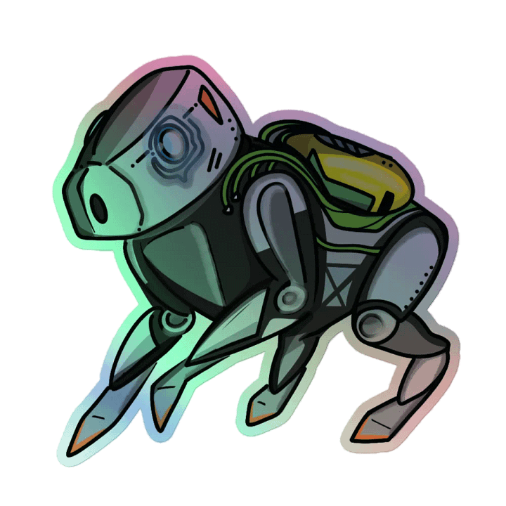 Robo Capy Holo Sticker product image (1)