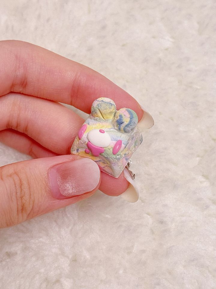 Tie Dye Gloomy Bear Keycap product image (2)