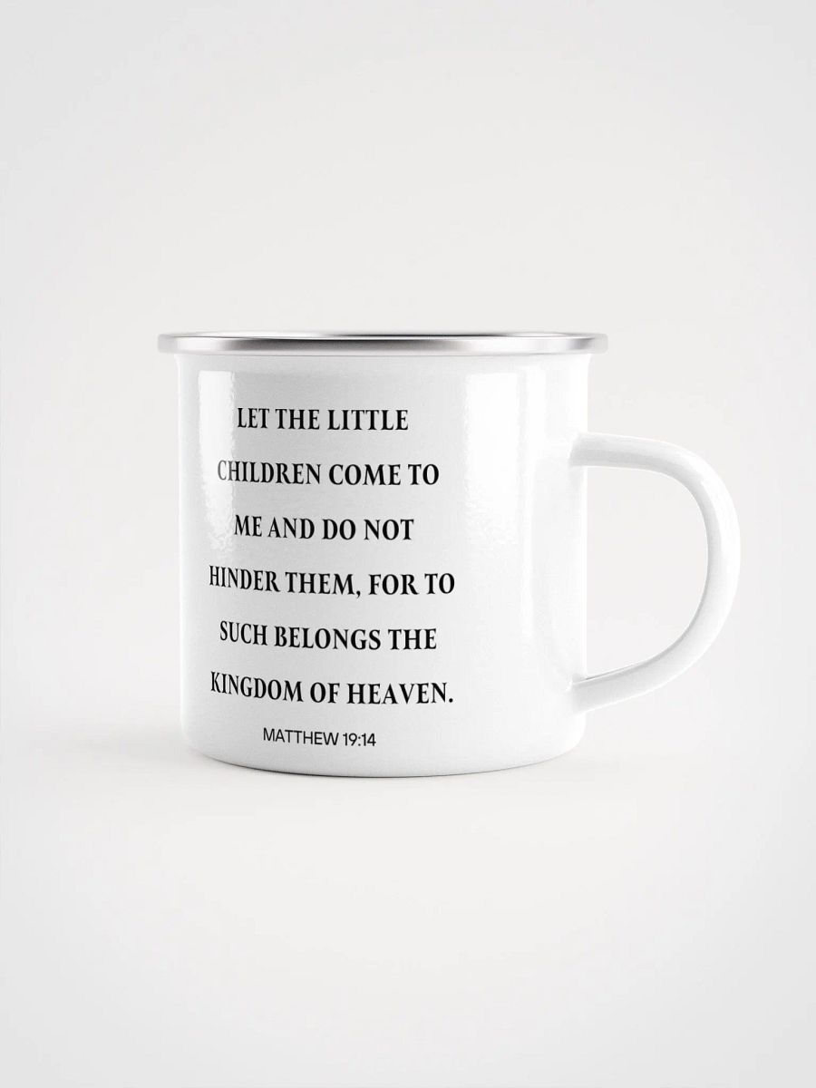 Floral godmother proposal Christian enamel mug with Bible verse - Camping gear Enamel Mug product image (4)