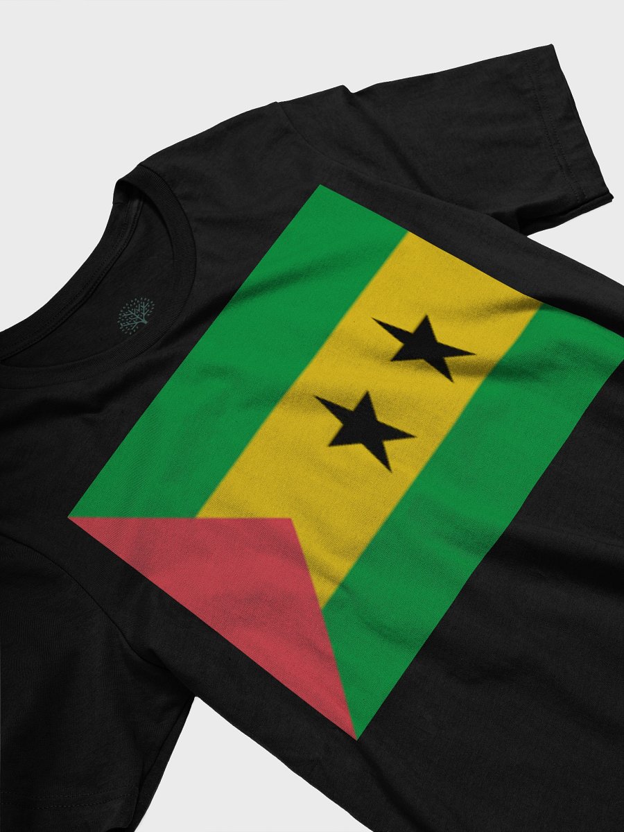 São Tomé and Príncipe Flag Unisex T-Shirt - Exclusive Design Celebrating Cultural Heritage - Sizes XS-5XL product image (3)