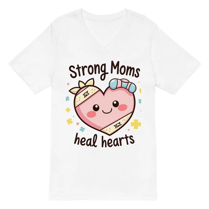 Strong moms, Heartfelt Healing V-Neck Tee product image (2)