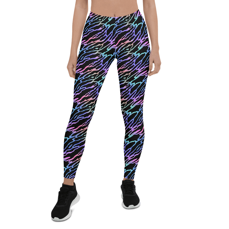 Neon Zebra Print Leggings