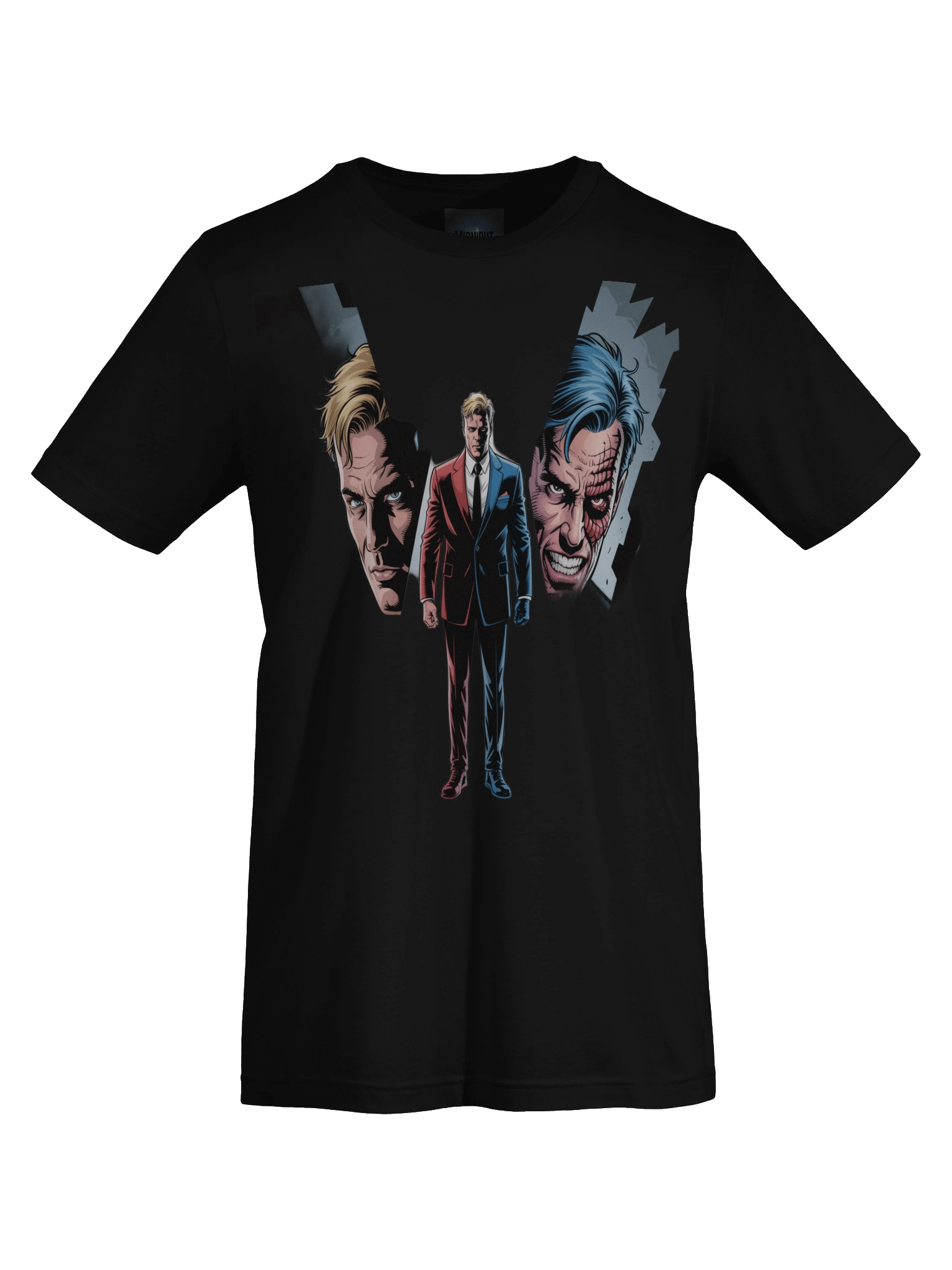Duality's Divide: Two-Face's Fractured Fate T-Shirt product image (1)
