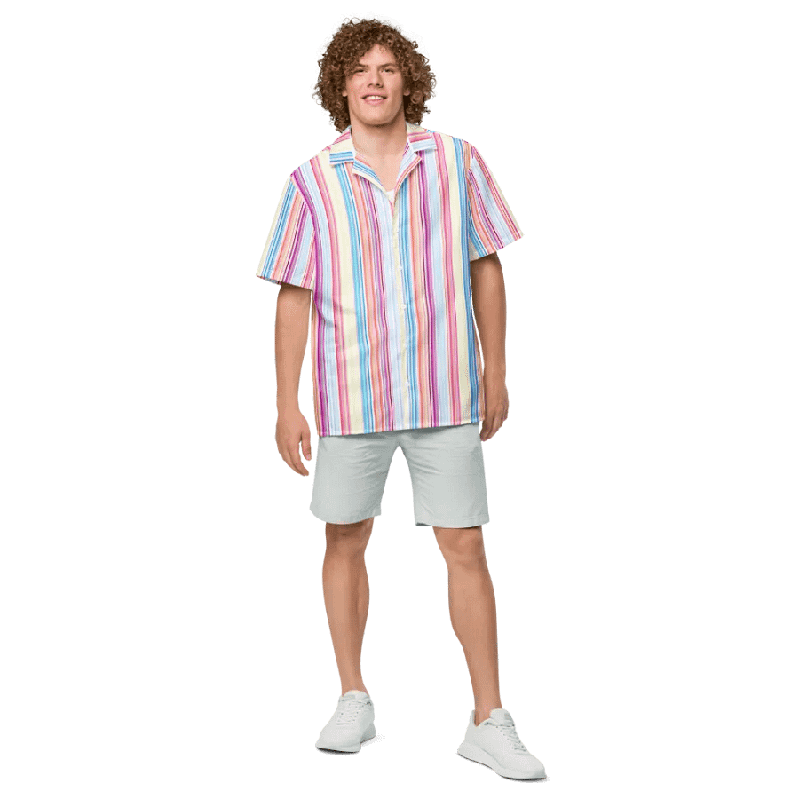 Tropical Breeze Striped Button-Down product image (12)