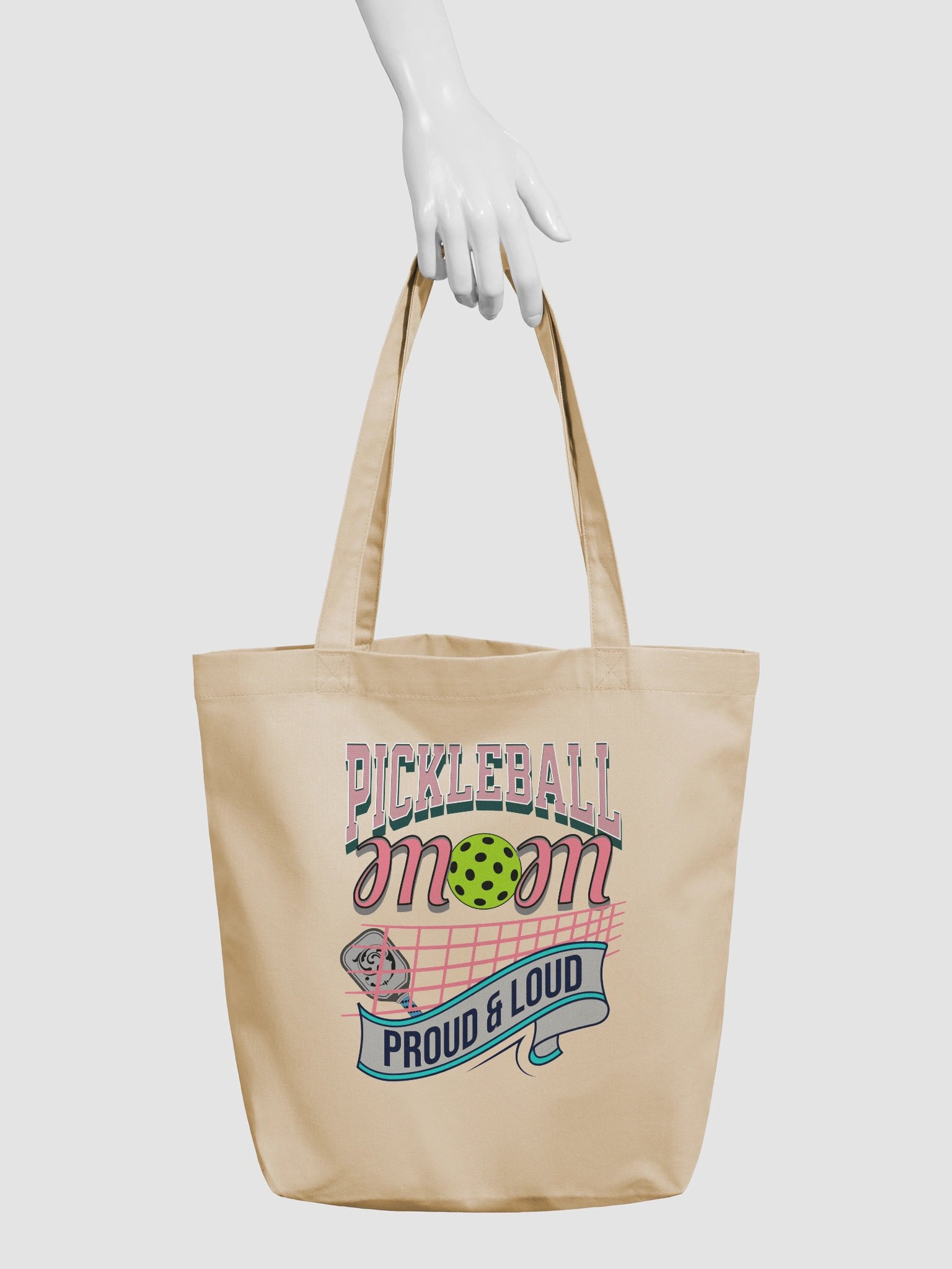 Pickleball Mom Proud And Loud Tote Bag product image (3)