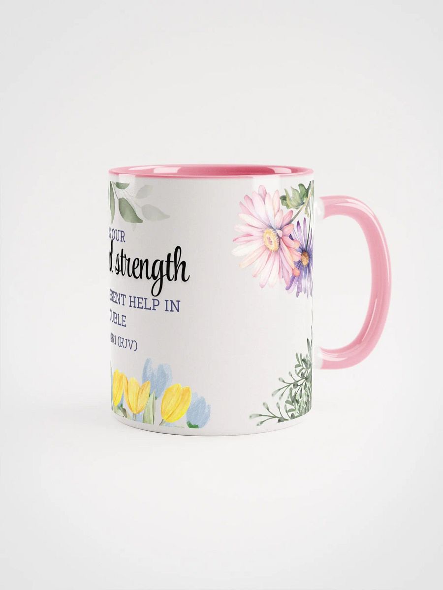 Refuge & Strength Floral Mug-Pink product image (2)