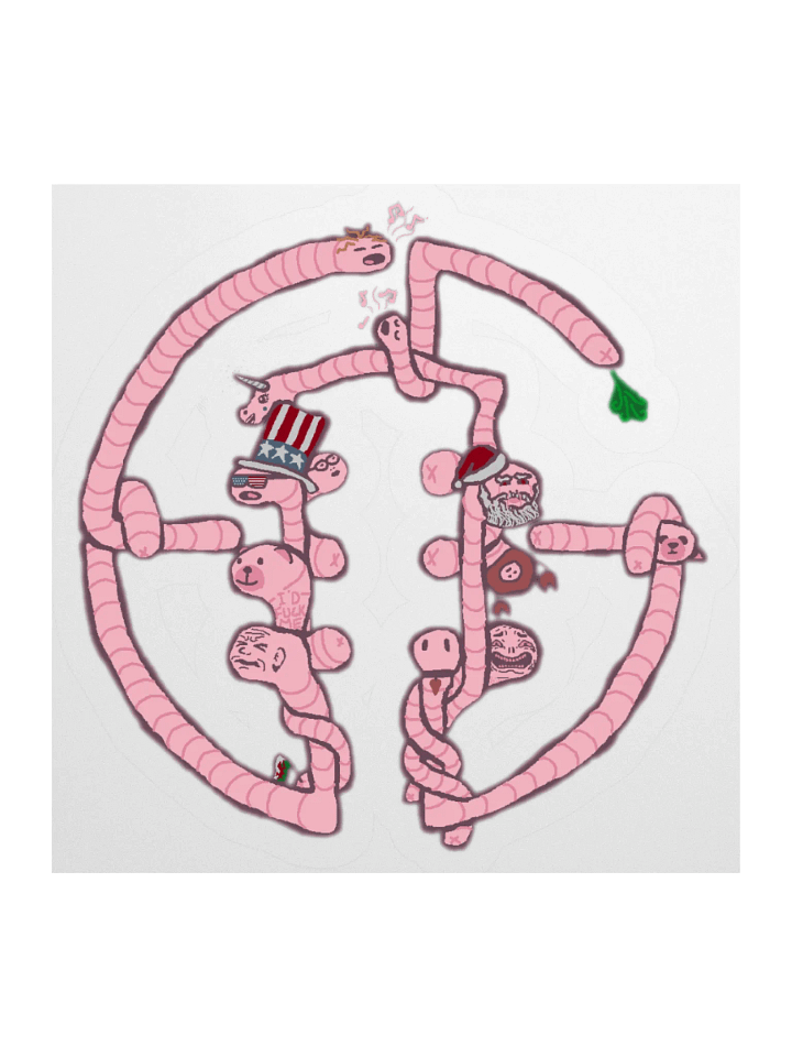 Worm Theme Sticker product image (3)