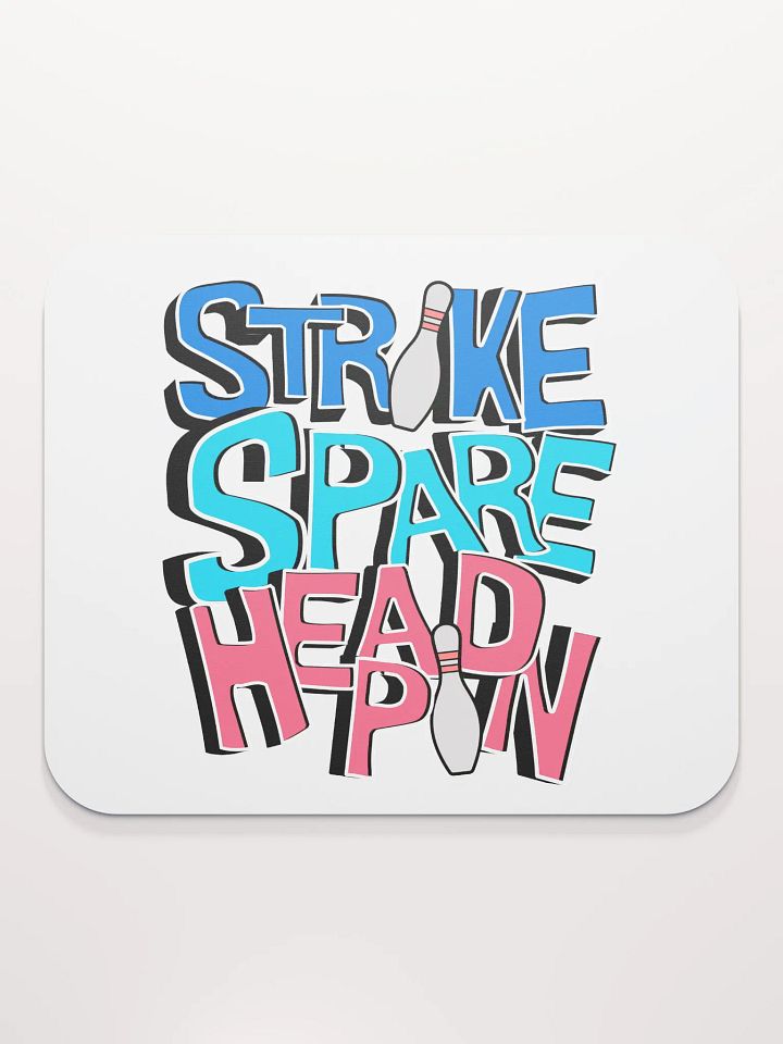 Strike Spare Headpin Bowling Bonanza Mouse Pad product image (1)
