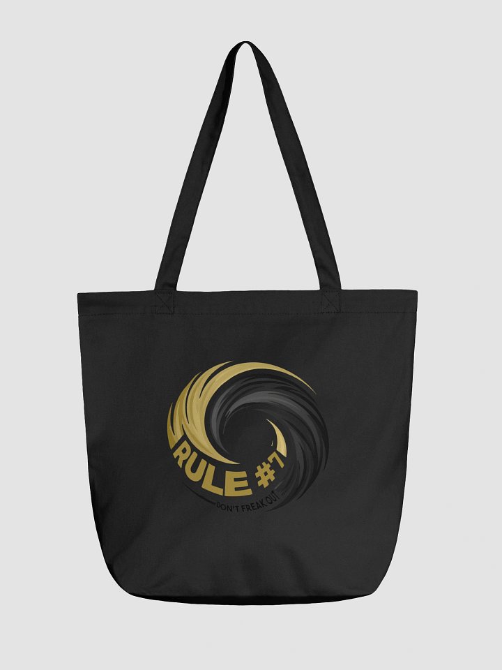 Rule #7 Eco Tote Black and Gold product image (1)