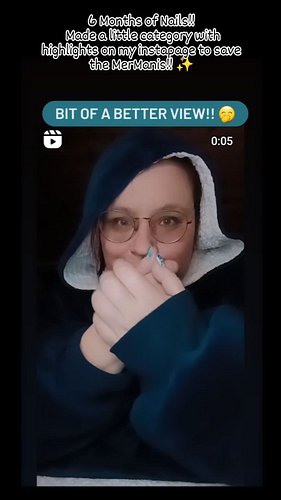 Almost 6 Months of weekly MerManis!! Made a little Highlight Category on my insta homepage to save ´m as a little Mani Diary!...