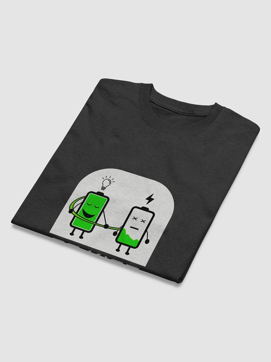 Energized vs. Depleted Battery Cartoon T-Shirt product image (4)