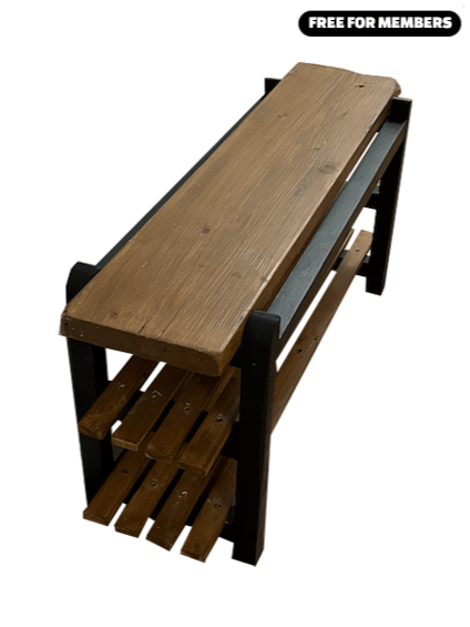 [Build Plans] Shoe rack Bench product image (1)