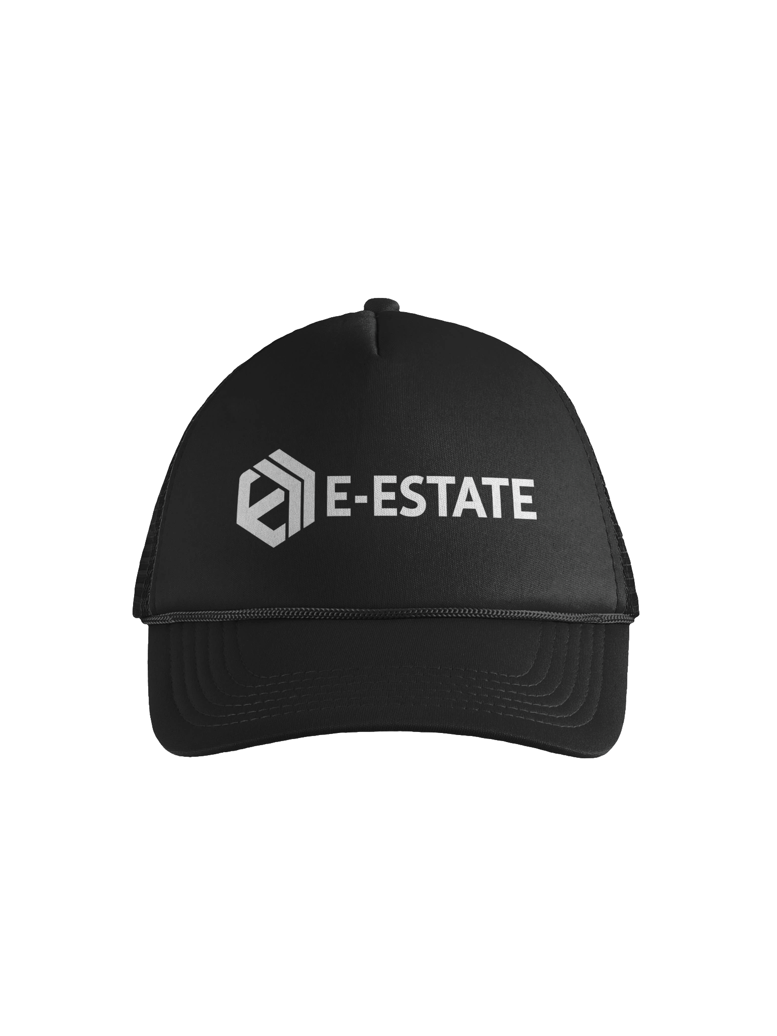 E-Estate Trucker Hat – White Logo product image (1)