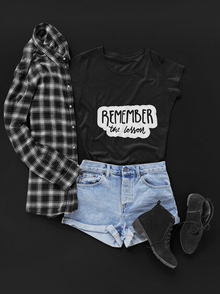 Remember the Lesson Black Unisex T-Shirt product image (1)