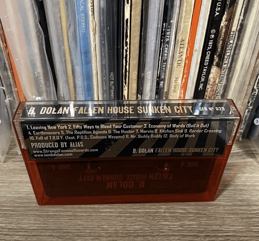 Autographed Cassette - B. Dolan "Fallen House, Sunken City" (2010) product image (5)