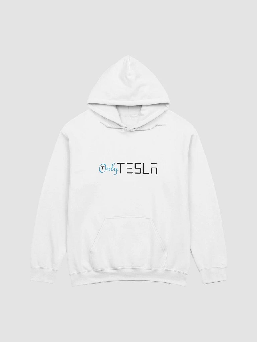"OnlyTesla" White Hoodie product image (1)