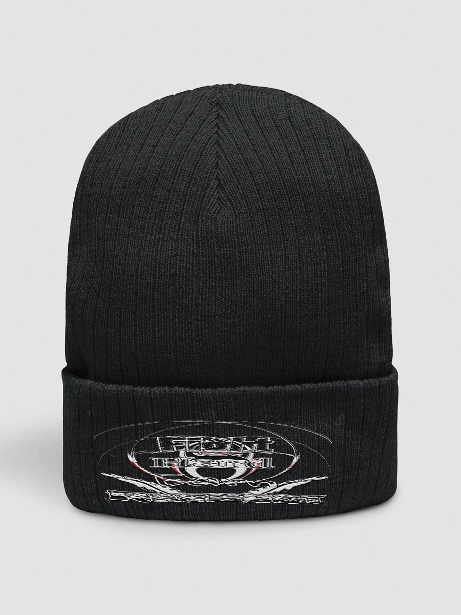 Fight Hard Earn Respect - Embroidered - Ribbed Knit Beanie product image (5)