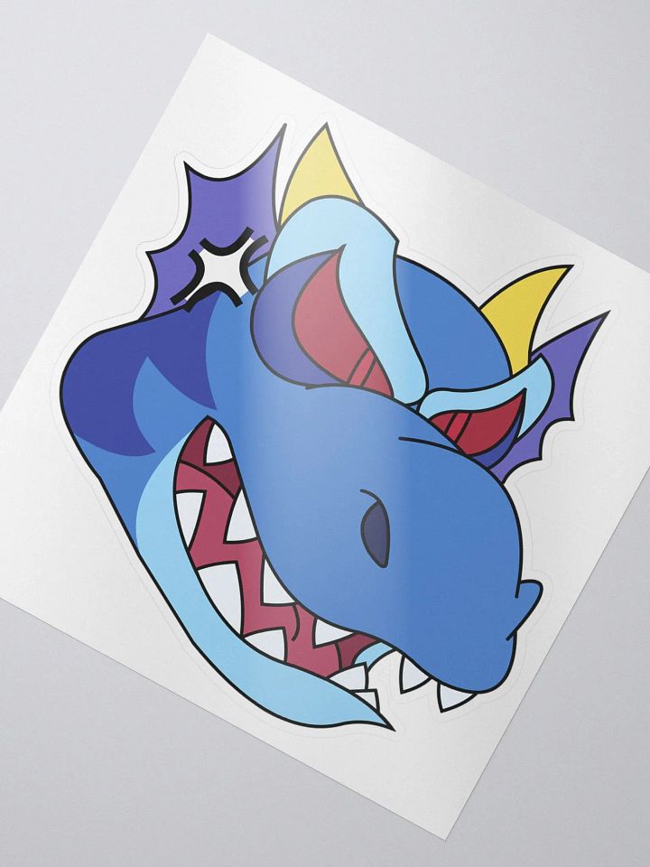Angry Dragon Blue Sticker product image (2)