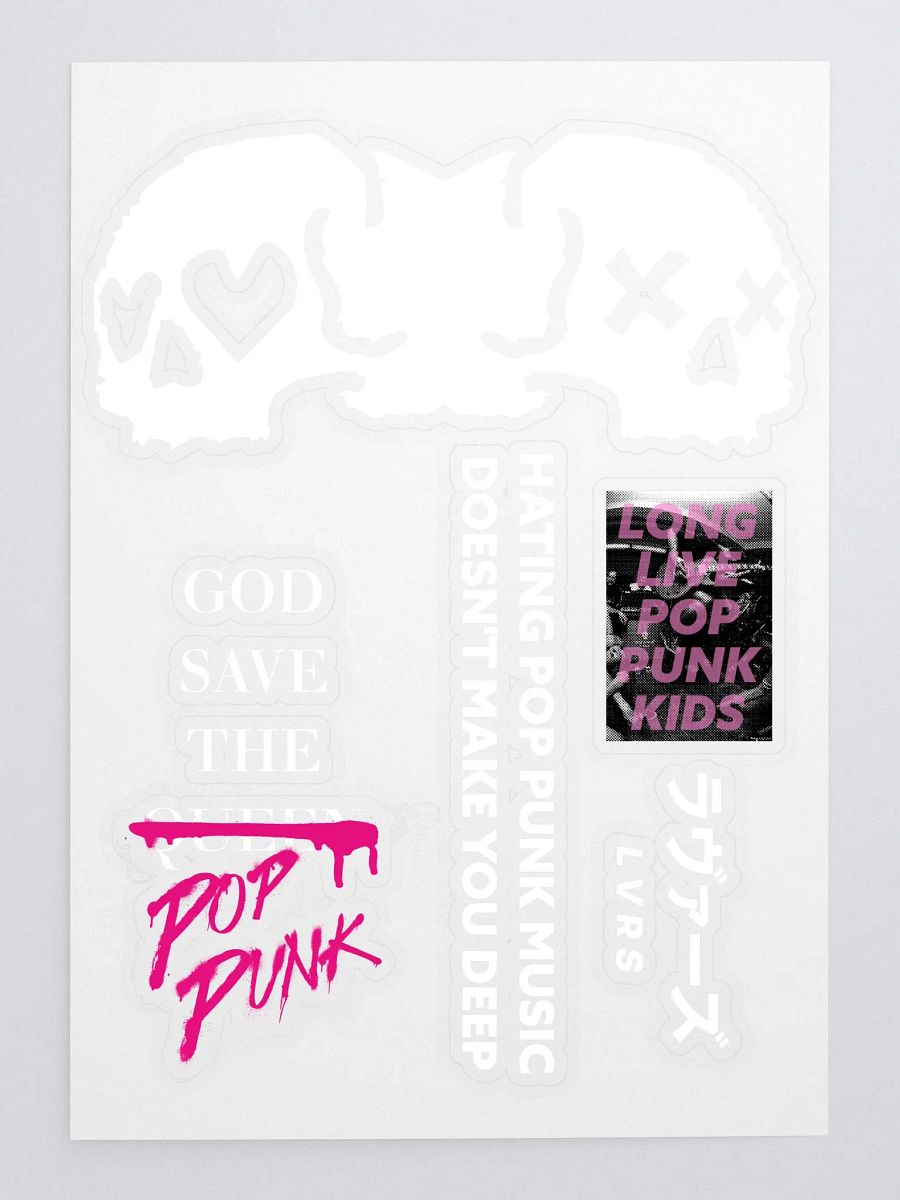 Pop Punk Attitude Sticker Sheet product image (3)