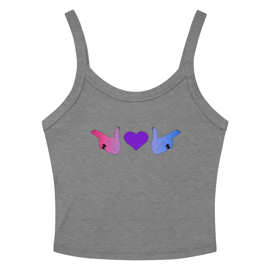 Finger Guns (bi flag) Crop Tank product image (2)